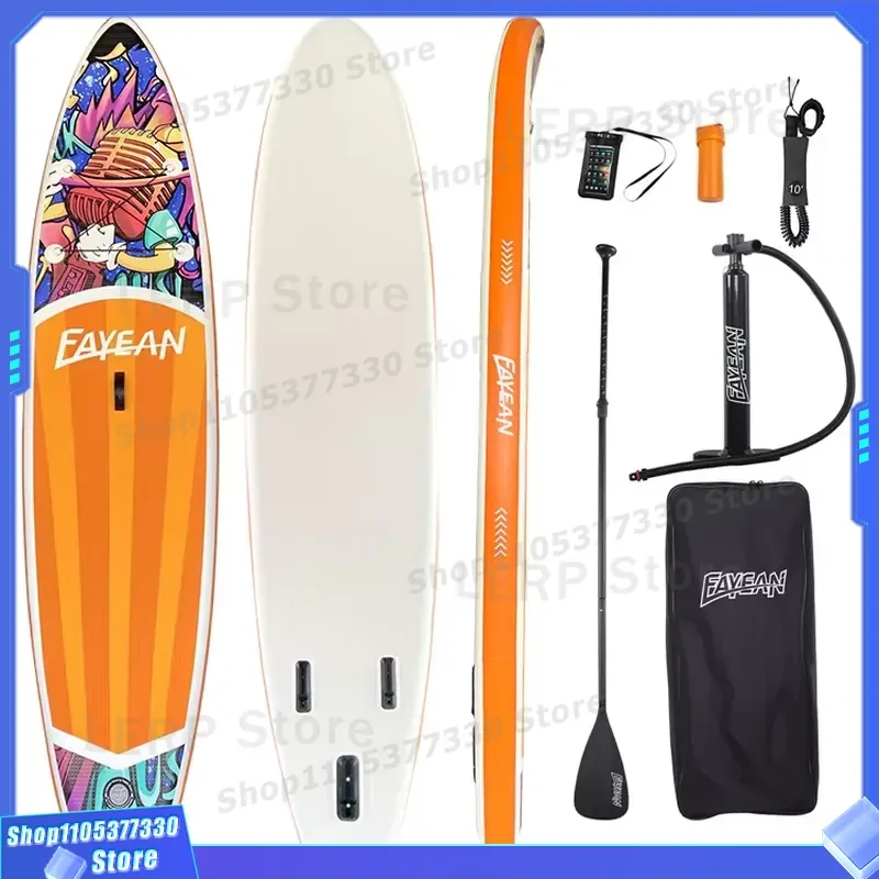 2025 Fayean Factory Price Paddle Board Inflatable sup New Design Surfboard Paddle Board with Fins and All Accessories