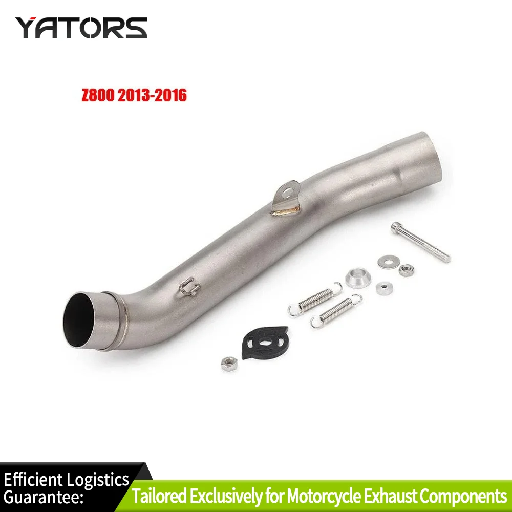 

For KAWASAKI Z750 Z 750 2004 - 2008 Z800 Z 800 2013 - 2016 Years fits 51mm Motorcycle Exhaust Muffler Link Middle Tube Connect