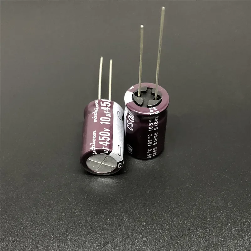 5pcs/50pcs 10UF 450V NICHICON CS Series 12.5x20 มม.Ripple Currentสูงความน่าเชื่อถือ 450V10uFอลูมิเนียมElectrolytic Capacitor