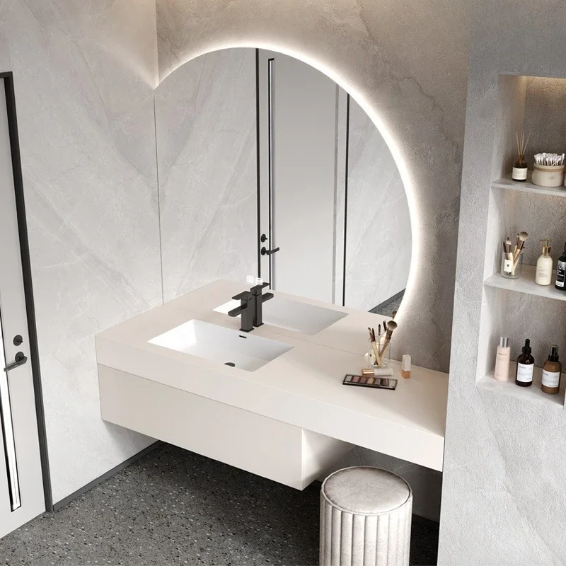 Factory Direct Compatible With Slate Seamless Integrated Basin Bathroom Cabinet Combination Washstand Basin Cabinet