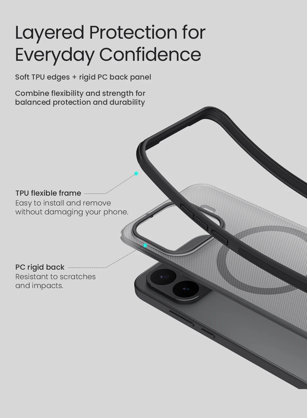 Für Xiaomi 17t Pro Hülle NILLKIN Passgenaue Hülle für Xiaomi 17t Pro Hochwertige Super Frosted Shield Hülle Matte PC-Abdeckung – Detail 8