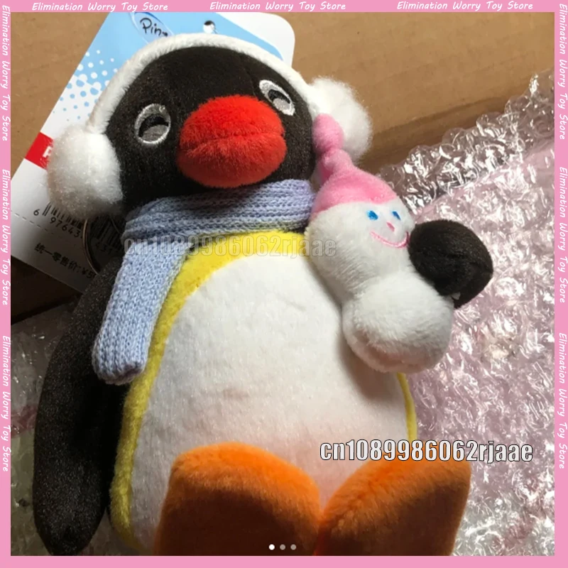 

Подлинная зимняя серия Pingu Penguin, плюшевая кукла, фигурка снеговика, украшение, коллекционные игрушки, памятные подарки на день рождения, Рождество