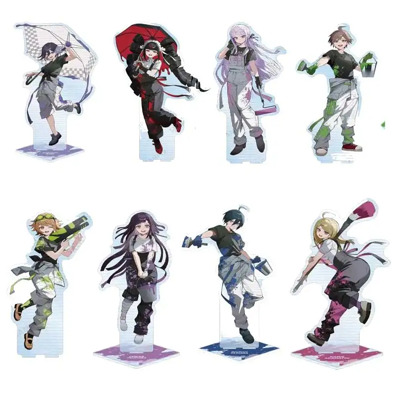 

Anime Peripherals Kokichi Oma Painter Series Figure Acrylic Stand Saihara Shuichi Statue Nagito Komaeda Standing Palte Kaede Toy