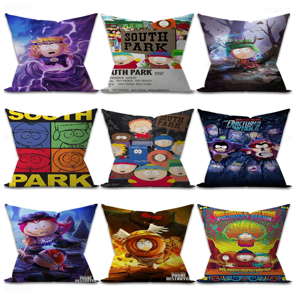 S-South Cartoon P-Parks Pillowcases Home Bedding Decorative Pillow Cover Wedding Super Soft Pillow Case