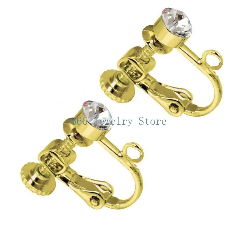 F2TD كليب على بدائل محول القرط للمشاركات القرط آمنة DIY بها بنفسك مكونات صنع المجوهرات هيبوالرجينيك #3