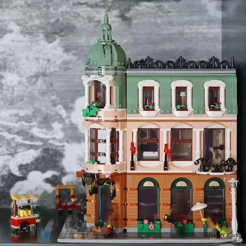 

IN STOCK Ideas Street View Boutique Building Blocks 10297 Architecture Hotel Model Moc Assemble Toy Gift For Children Kid Adult
