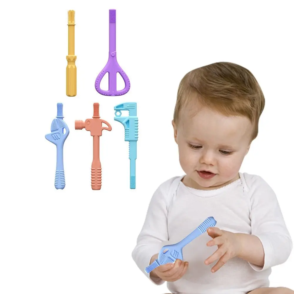 Creative Silicone Teething Toys Food Grade Silicone Durable Baby Teethers BPA Free Safe To Chew Infant Teething Toys