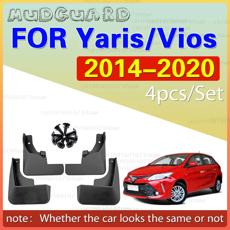 

4x Mud Flaps for Toyota Yaris / Vios XP150 2014~2020 2015 2016 2017 Accessories Mudguards Fender Splash Guards Flap Rear Auto