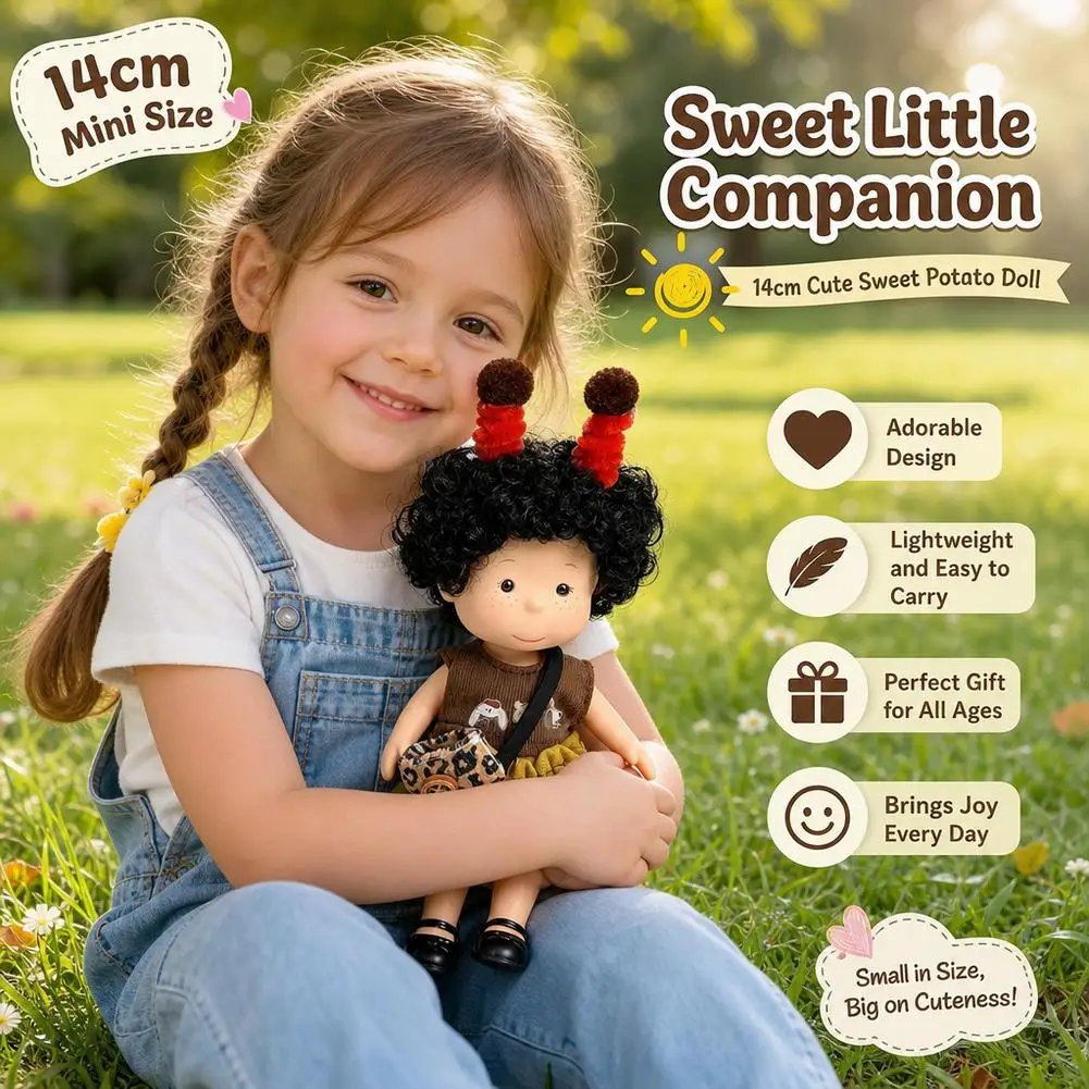 14cm Mia Spanish Sweet Potato Doll Set Cute Girl Toy Cross-Border Doll Collection Sweet Potato Dolls Multi Color Optional Set