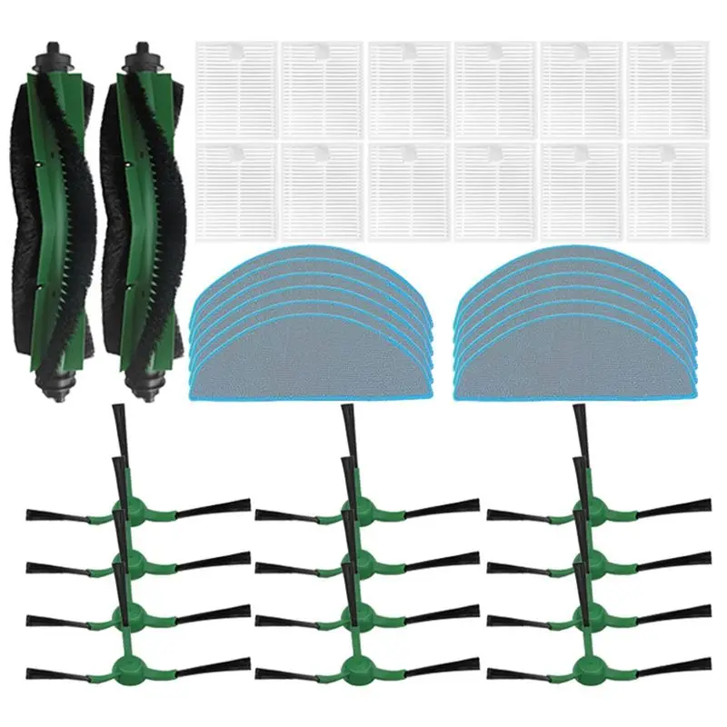 

ABBZ-For Irobot Roomba Combo Essential, Roomba Vac Essential Parts Main Roller Side Brush Hepa Filter Mop Cloth Accessories A