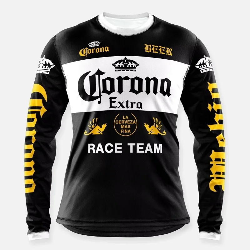2025 nueva motocicleta F1 equipo ropa de carreras para niños camiseta de motocicleta para hombres, ropa de deportes extremos de carreras de bicicletas de montaña
