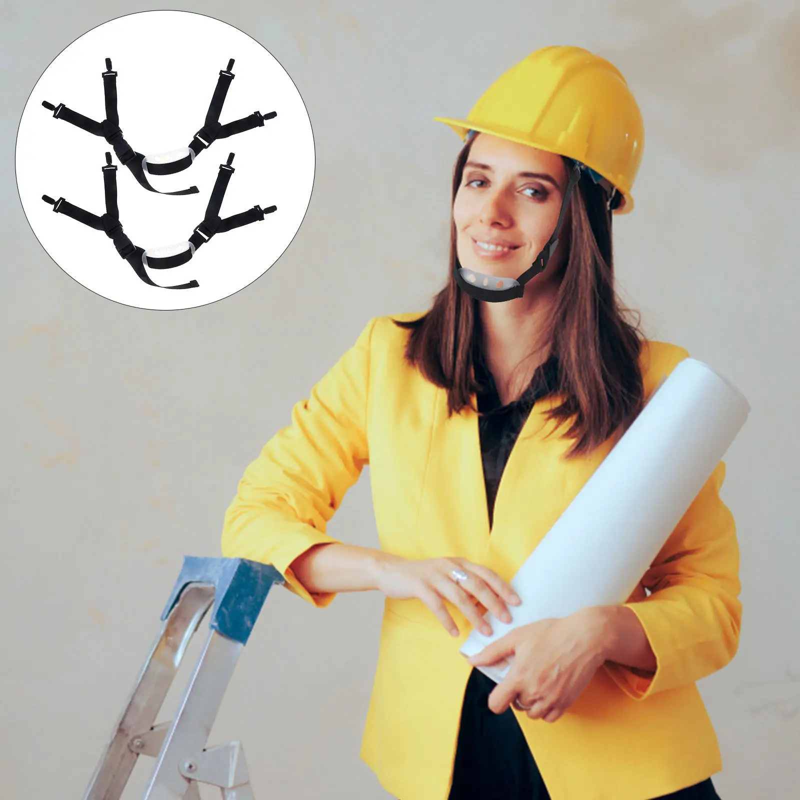 

2Pcs Hard Hat Chin Strap Replacement Band Universal Accessory Comfortable Flexible Safety Construction Wear-Resistant