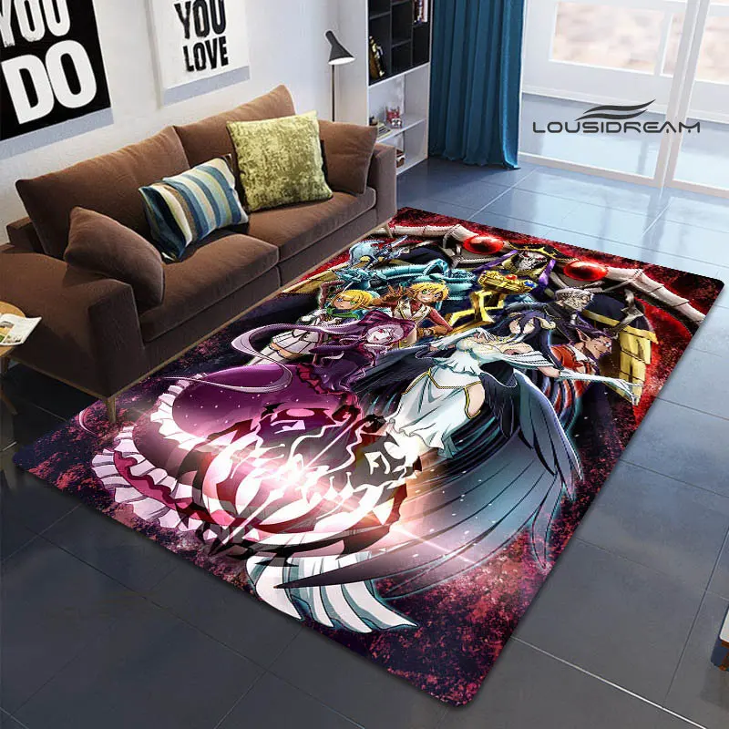 The latest anime overlord printed carpet picnic carpet fashion home decoration beautiful anti -slip area rug birthday gift