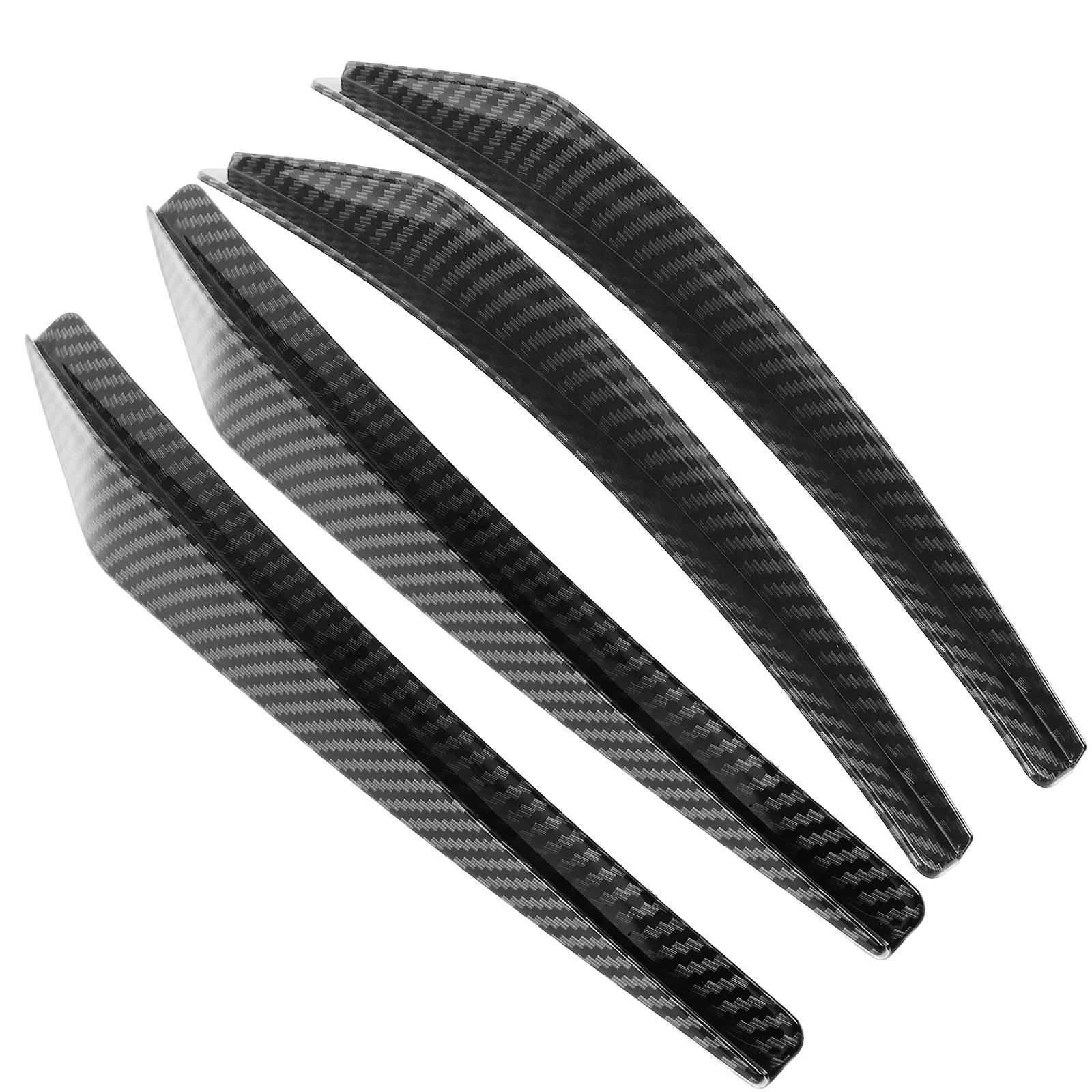 

4Pcs Universal Carbon Fiber Wheel Eyebrow Protector Trim Strip Car Exterior Automotive Accessories Rim Decoration Protection