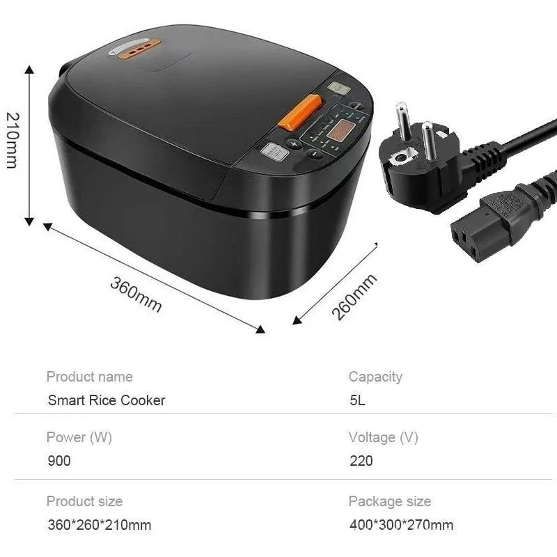 جهاز طبخ الأرز المنزلي R i c e C o k er 5L النسخة الإنجليزية متعددة الوظائف E ur o p e p l u g