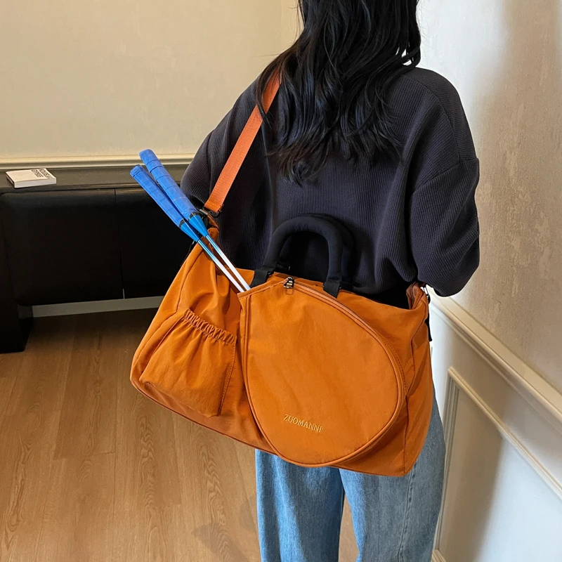 

Lightweight Travel Bag for Women Large Fitness Tote Bags with Dry/Wet Pocket Sports Shoulder Bag for Tennis Pickleball Badminton