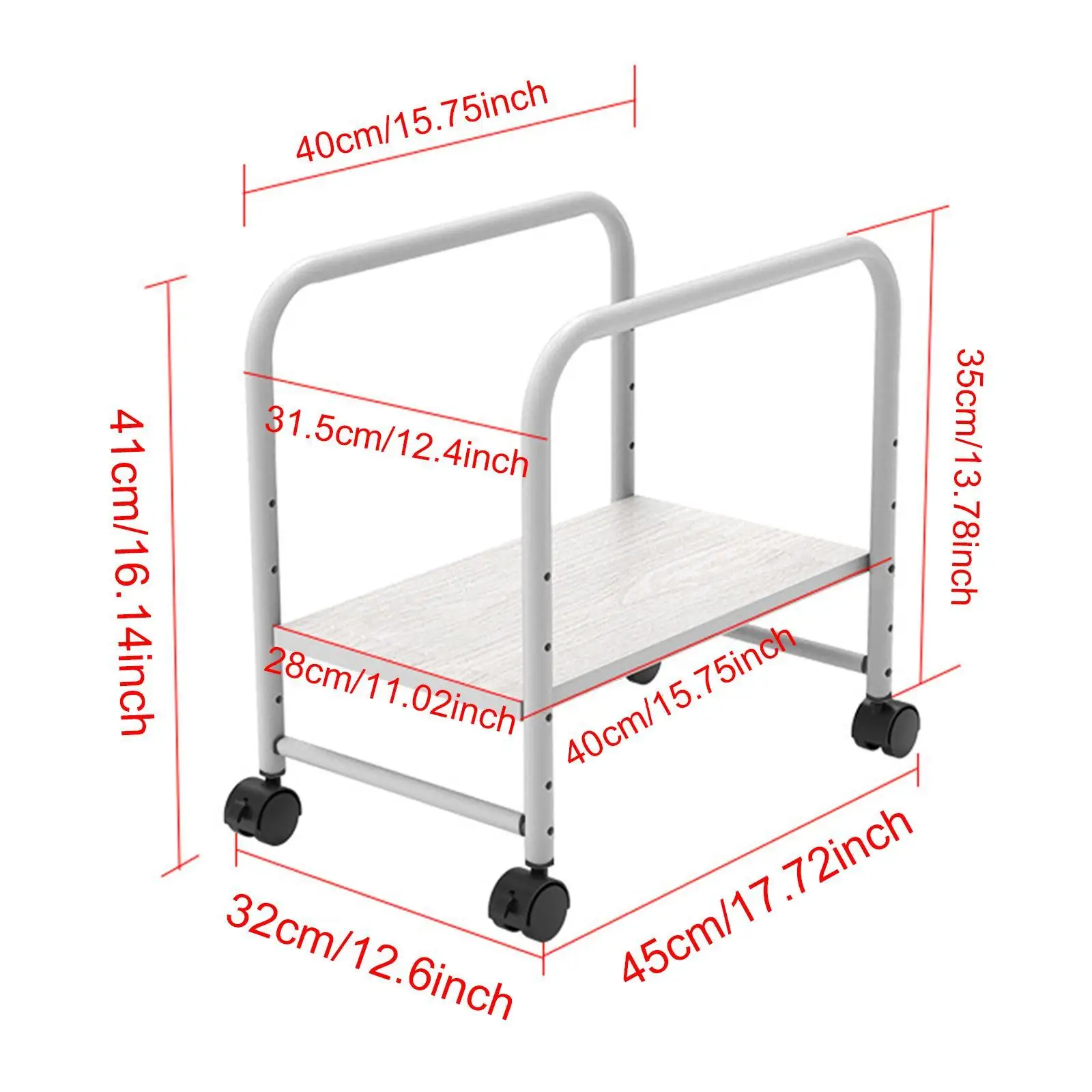 Support hôte d'ordinateur, support CPU mobile polyvalent à hauteur réglable