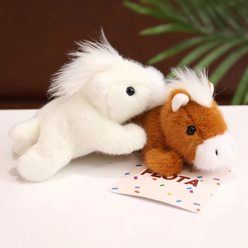 

13 см милый пони плюшевая наклейка на холодильник игрушка мягкая игрушка лошадь кукла украшение дома детский подарок на день рождения Рождественский подарок