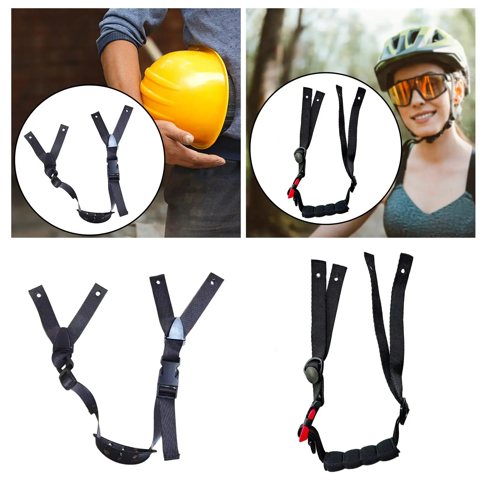 

Helmet Chin Strap Adjustable Strap Replacement Comfortable Helmet Chin