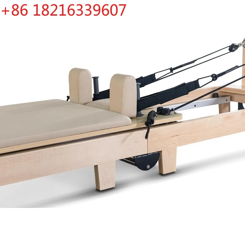 YAO  Cheer Pilates Foldable Reformer Wood Material Custom Logo Folding Pilates Core Bed Maple Reformers