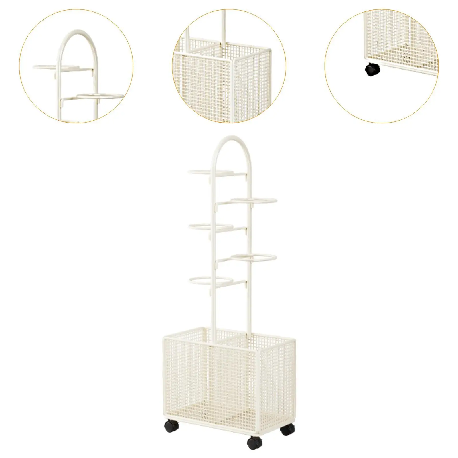 Indoor Basketball Storage Rack Space Saving Multifunctional Easy to Clean Football Holder for School Household Gym Kindergarten