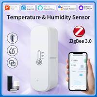 Tuya ZigBee Smart Temperature Sensor Home Security Thermometer Smart Life APP Voice Control Alexa Google Assistant Monitoring