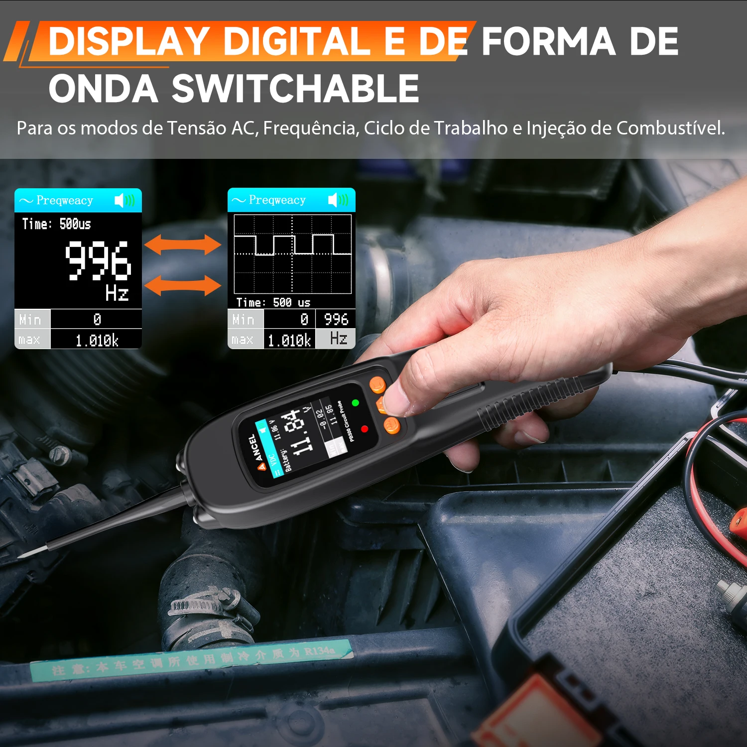 2025 Ancel PB500 Kit tester sonda circuito di alimentazione automobilistico 12/24V Tester di potenza di tensione Auto elettrica breve/apertura interruttore Finder