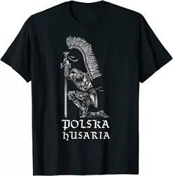 Polish Hussar Polska Husaria Gift for Poland Men T-Shirt Short Casual 100% Cotton Shirts Size S-3XL