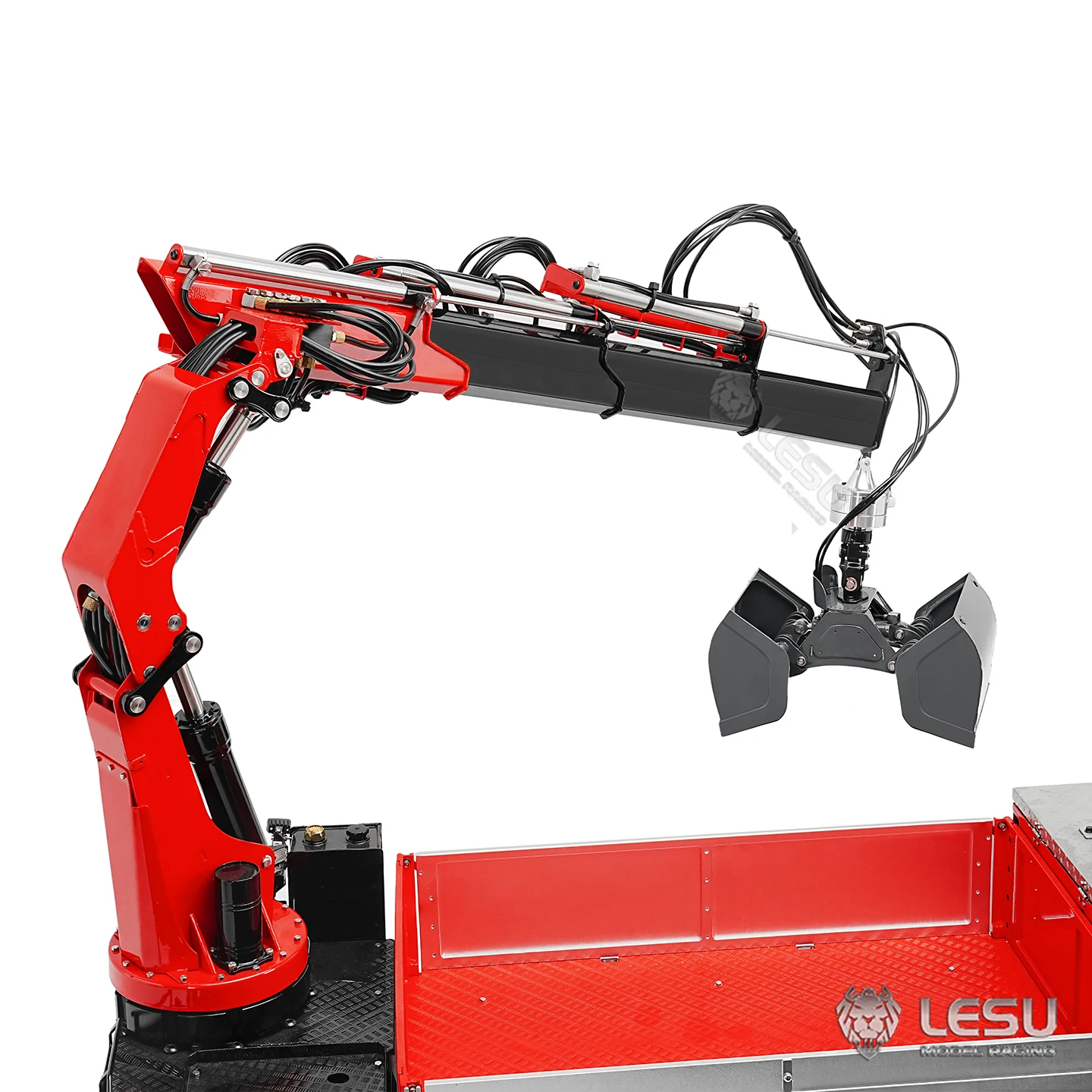 

1/14 Новый LESU Crane Clam Shell Glab для игрушек RC модель гидравлический грузовик кран автомобили запасная часть автомобиля с дистанционным управлением