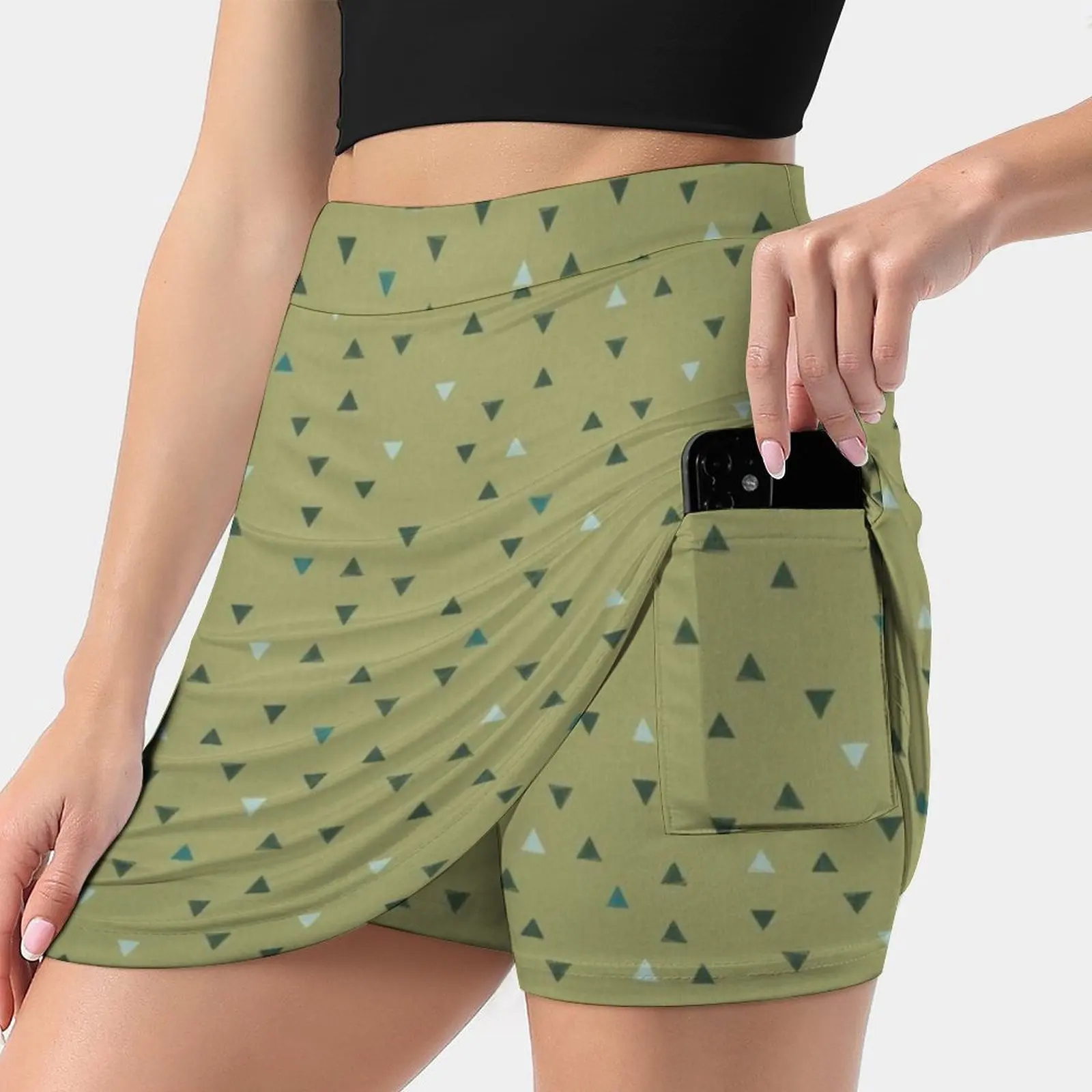 

Down Up / Olive Green / Seaweed / Turquoise / Aqua Mint Women's skirt With Hide Pocket Tennis Skirt Golf Skirts Badminton