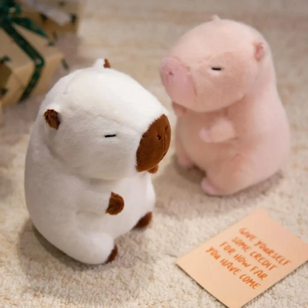 

Luminous Lighted Capybara Plush Toy Fluffy Texture Comfortable To Touch LED Capybara Stuffed Animal Soft Light Skin-friendly
