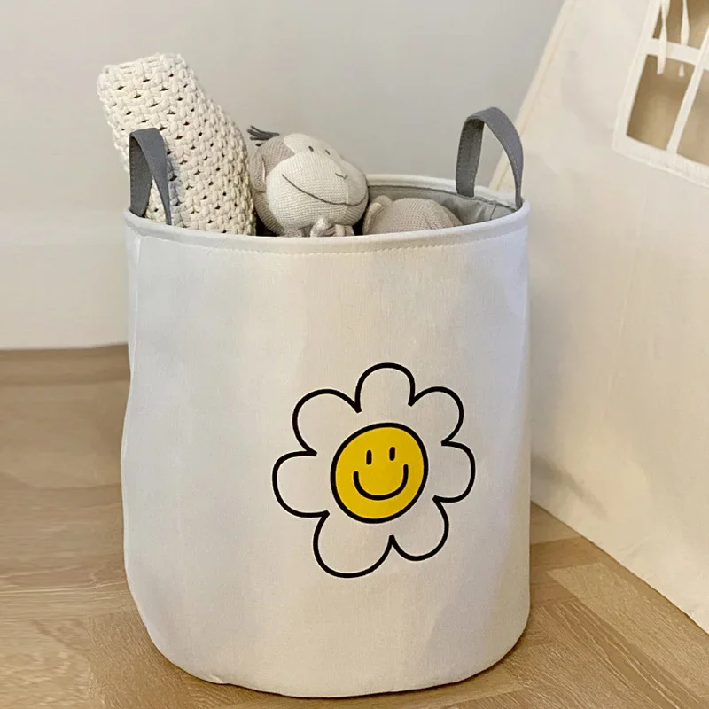 Thickened Cloth Storage Bucket Student Dormitory Household Balcony Clothes Dirty Clothes Bucket Children\'s Toys Storage Basket