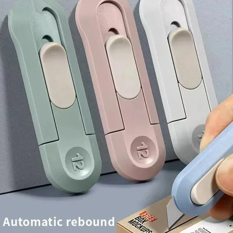 1 szt. Mini Nóż do Cięcia Papieru Przenośny Mały Nóż do Papieru Nóż do Tapet Artykuły Papiernicze Rozpakowywanie