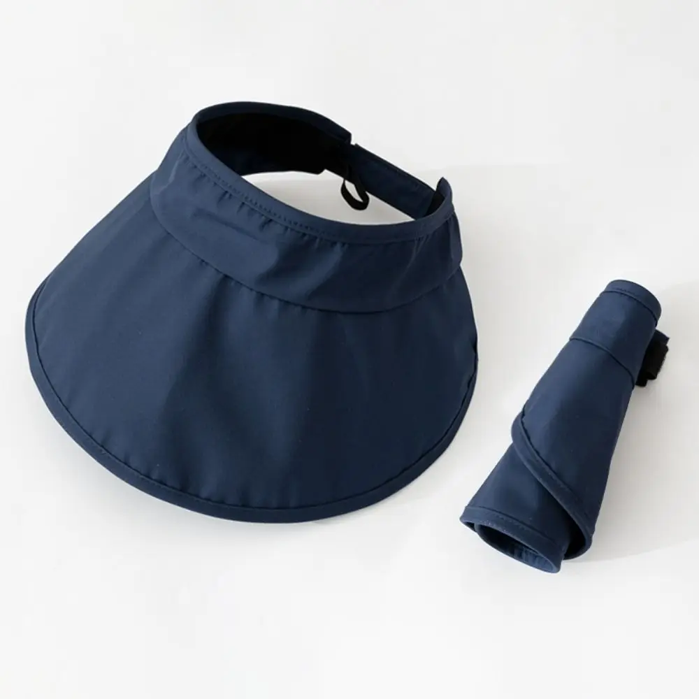 Casual UV Protection Large Brim Sun Hat Breathable Wide Brim Empty Top Hat Adjustable Lightweight Foldable Sunhat Outdoor 5