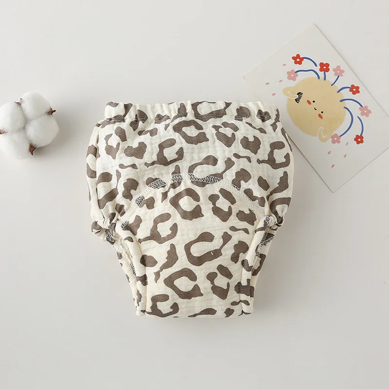 Washable Baby Training Pants Cotton Diapers Bubble Gauze Nappy Breathable Reusable Children's Underwear Toddler Cloth Diapers