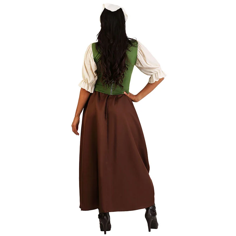 Oktoberfest Maid Dress Cosplay Costume German Beer Festival Tavern Bartender Waitress Outfit Carnival Halloween Fancy Dress