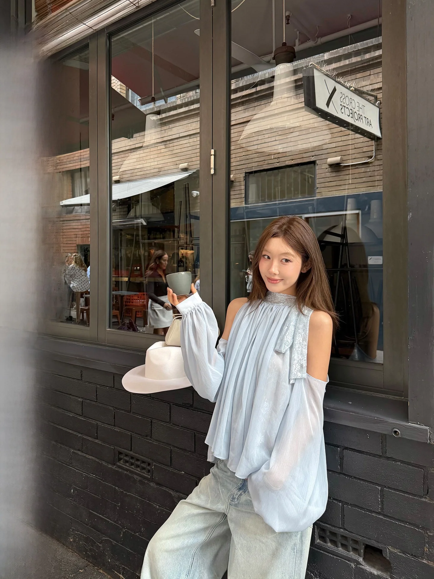 

Ranwear Knot Lantern Sve Lace Me oulder Bared Top Women's Comfortable Breathable Loose Sle Summer irt