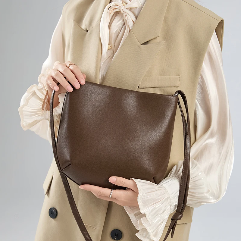 Women's Bags Casual Cow Leather Shoulder Bags Soft Natural Handbag for Women Designer Luxury Bag Crossody Bags Handbag