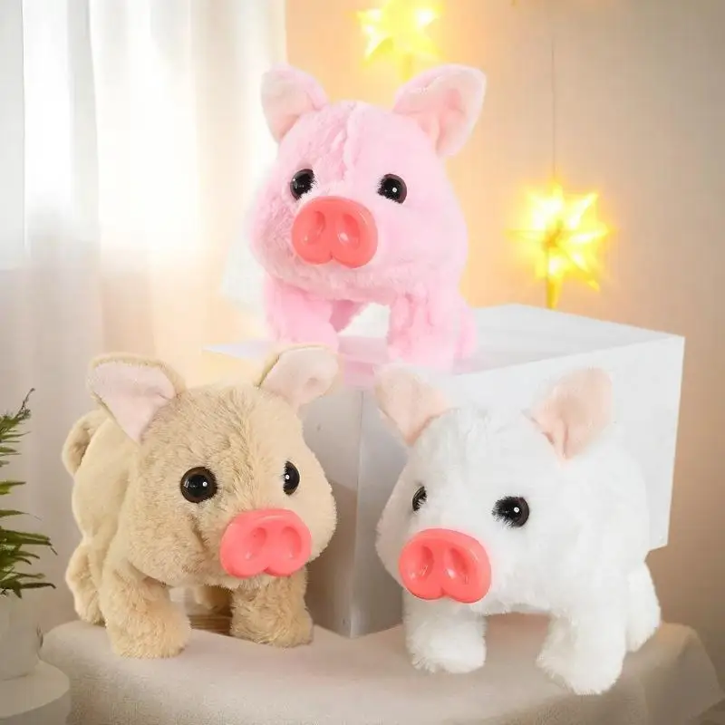 Interaktywna, realistyczna, bezpieczna elektroniczna zabawka pluszowa w kształcie zwierzęcia, miękka, przyjazna dla skóry, robot z inteligentnym sterowaniem głosowym dla dzieci na Wielkanoc.