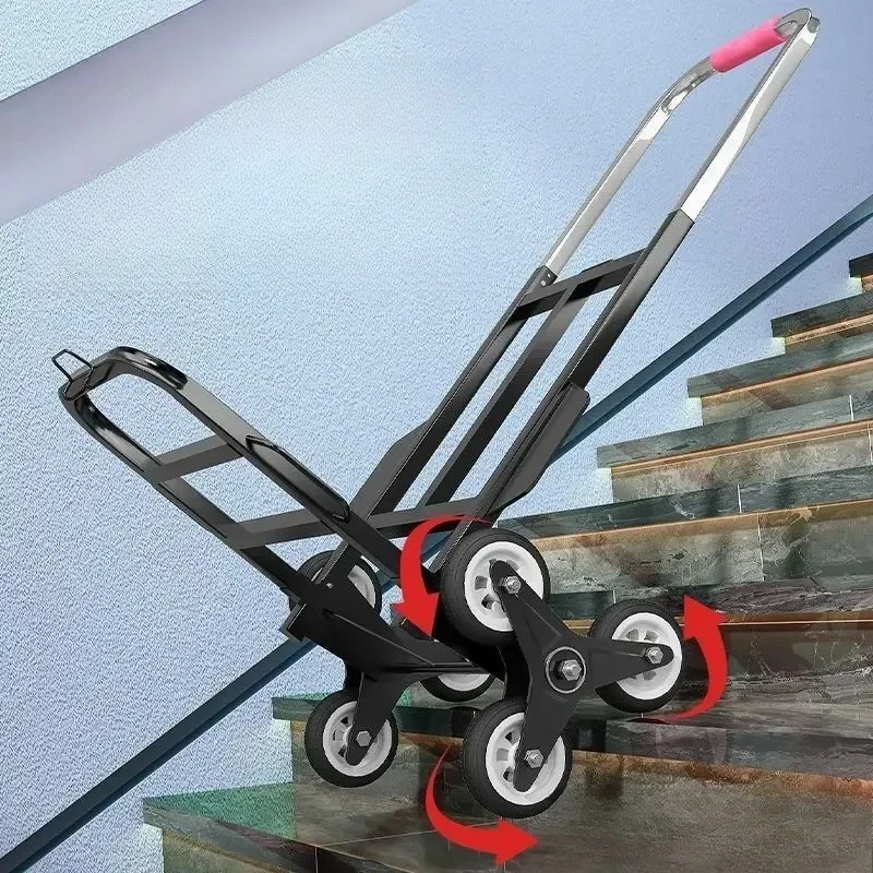 

Climbing Stairs Artifact Truck Moving Heavy Objects Up and Down Stairs Luggage Trolley Portable Foldable Family Trolley