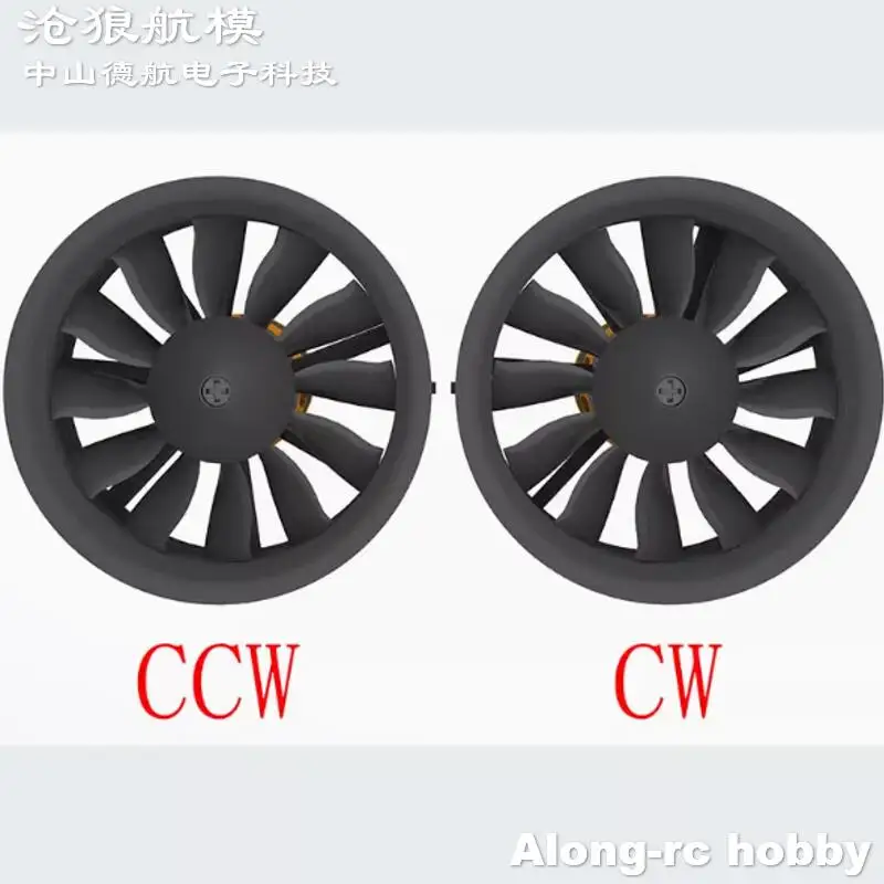 12 ใบมีด QX 64 มม.EDF Jet CW CCW 2822-2100KV 4300KV 3-6S สําหรับเครื่องบิน RC DIY รุ่น Hobby EDF เครื่องบินเครื่องบินอะไหล่