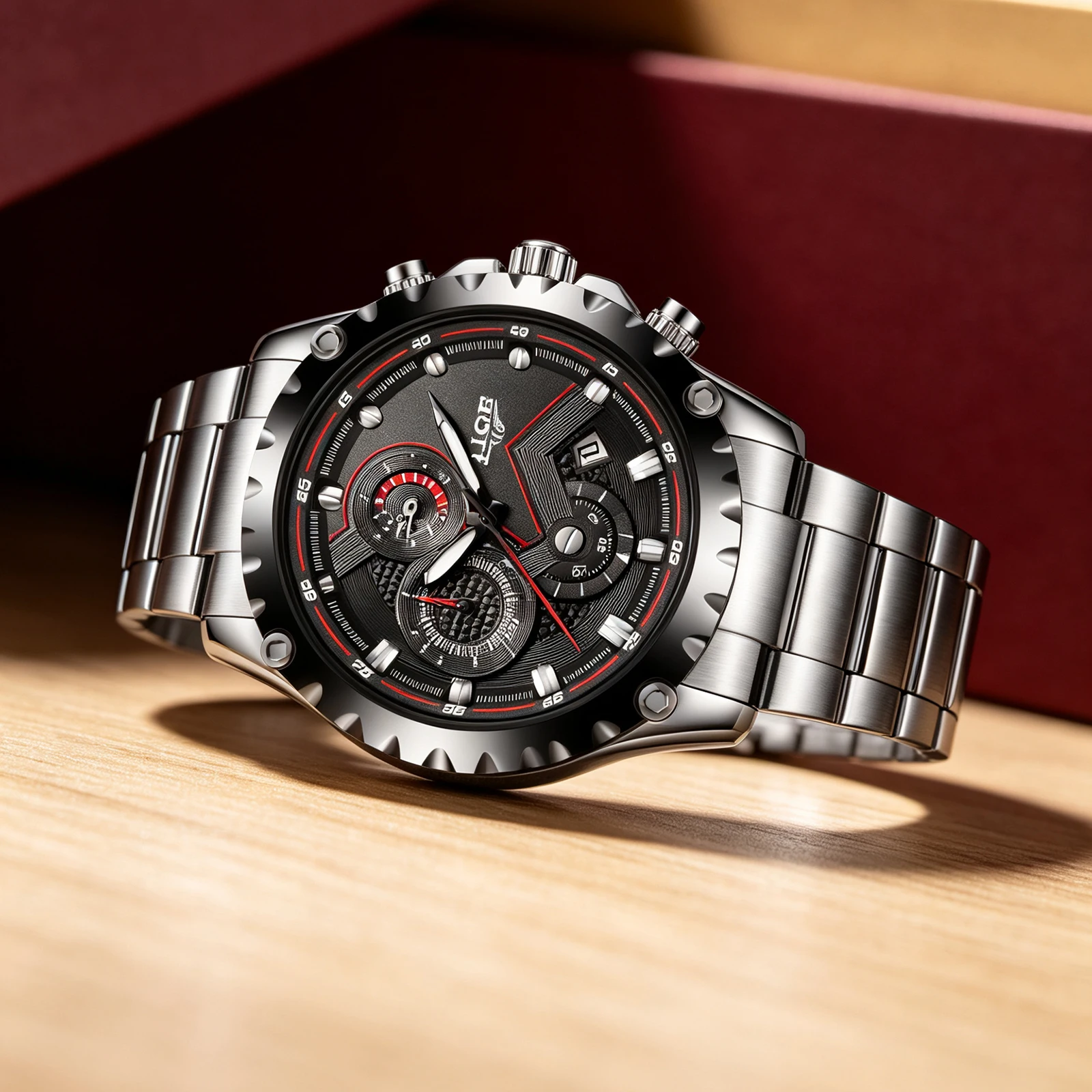 2026 LIGE Men Watch Fashion Quartz Watch Mens Top Brand Luxury All Steel Business Waterproof Sport Watch Relogio Masculino+BOX