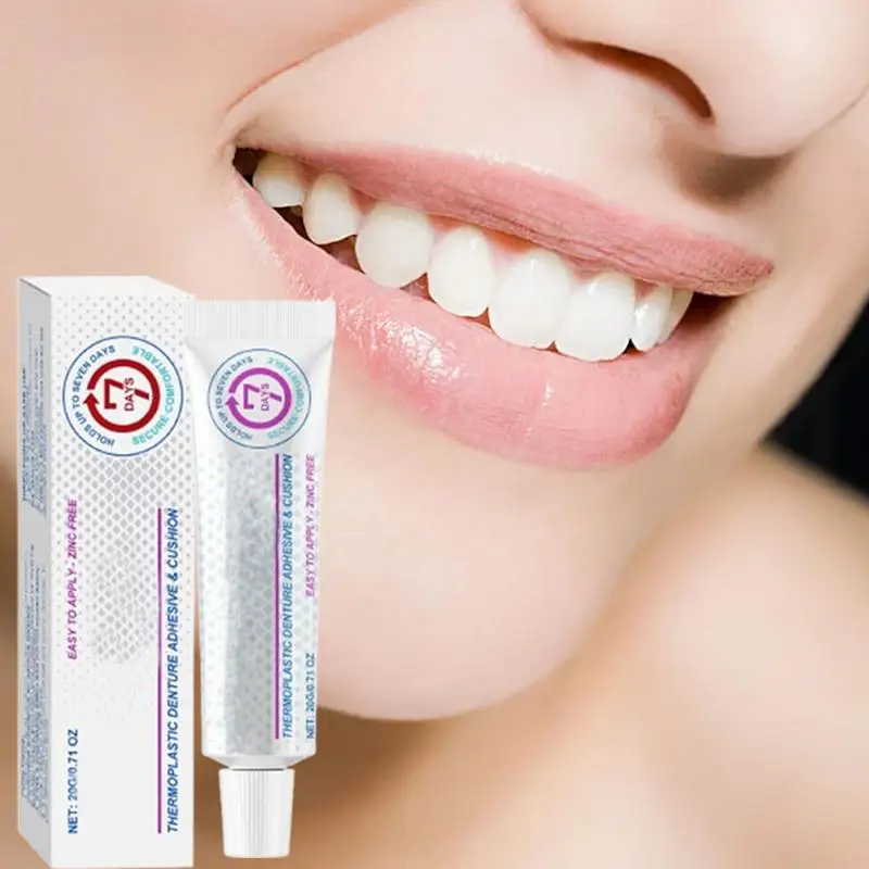 20g Temporary Tooth Repair Kit Denture Adhesive Teeth Whitening Gel Fill Resin Shapeable Teeth Gaps Broken FalseTeeth Solid Glue