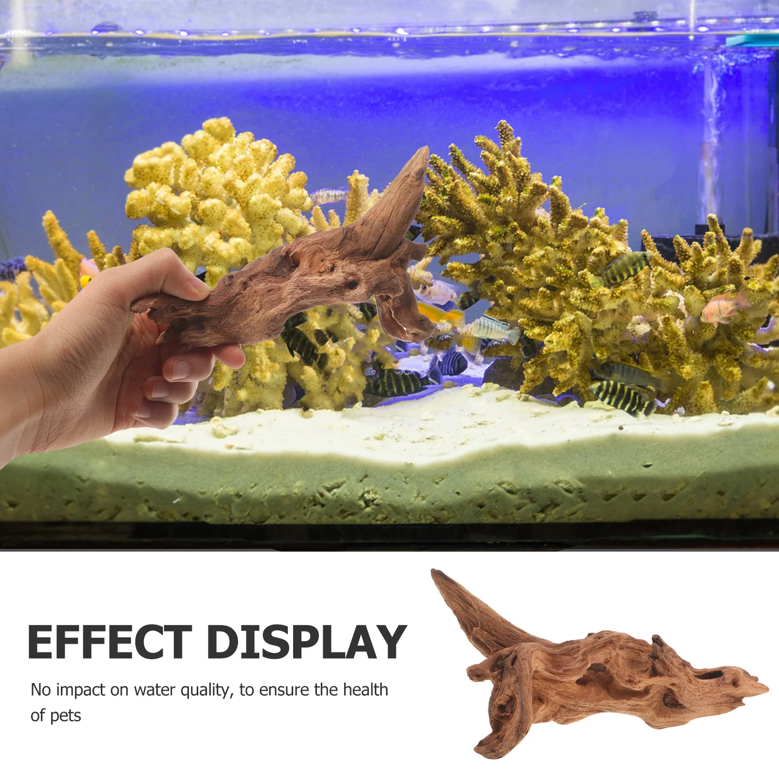 

Dead-Wood for Aquarium Fish Tank Decorations Random Shape 15-20cm Natural Wood Adorns Underwater Scenery Fish Tank Log