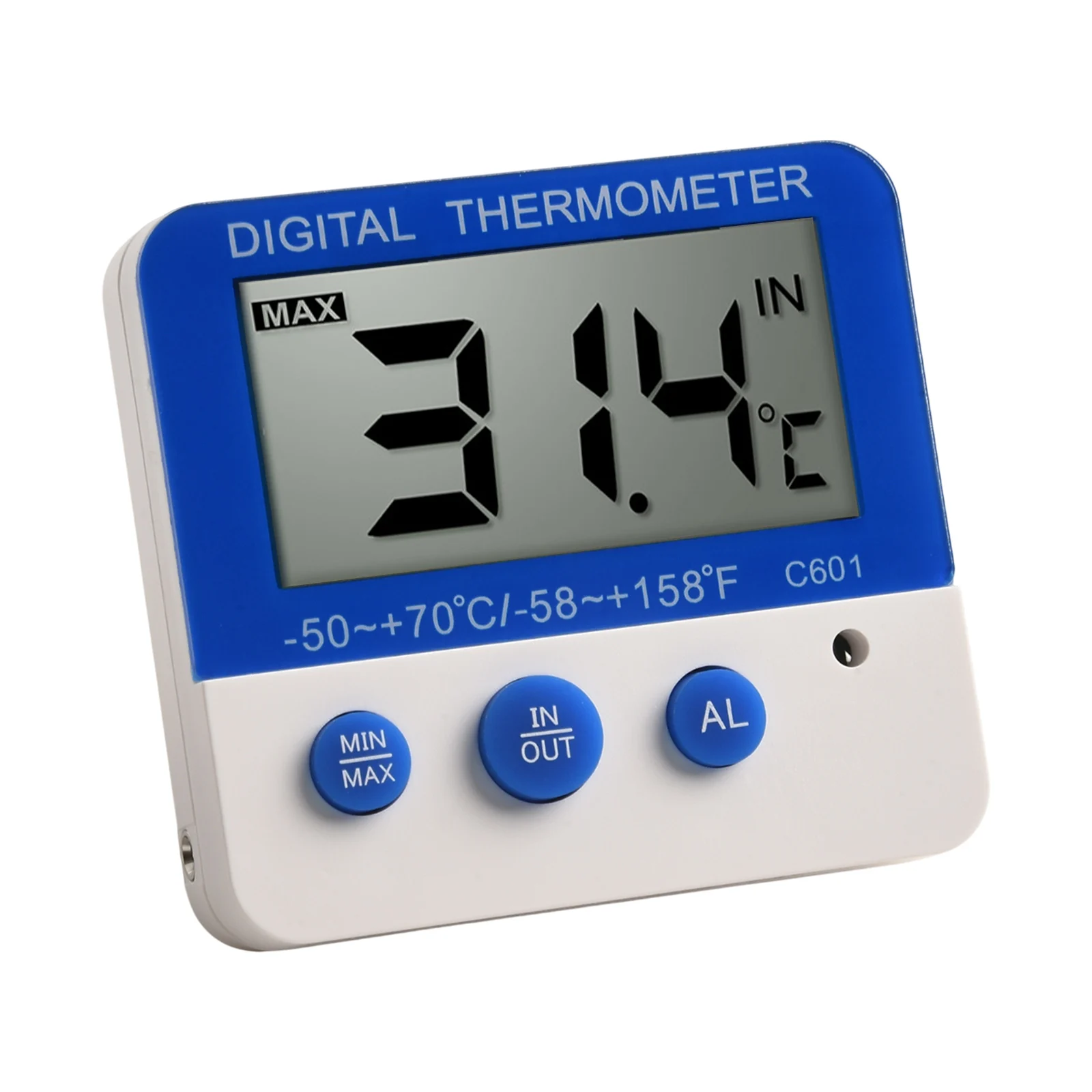 Humidity Control Indoor Temperature Humidity Meter Compact Portable Thermometer Easy-to-Read Display High Low Temperature Alerts
