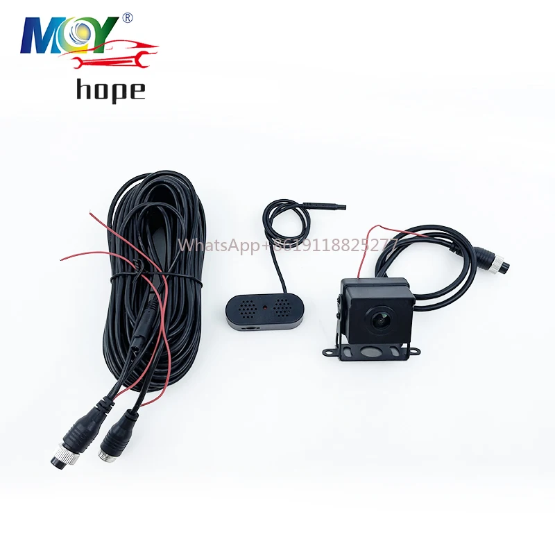 MCY Wired Parking Reverse Radar System With Radar Camera And 7Inch Beep Sound Warning Display For Auto Vans Rv Trailer