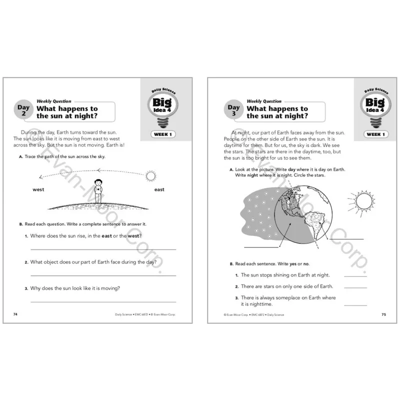مصنف Evan-Moor Daily Science Grade 2 SE، العمر 6 7 8 9، الكتاب الإنجليزي 9781596734234