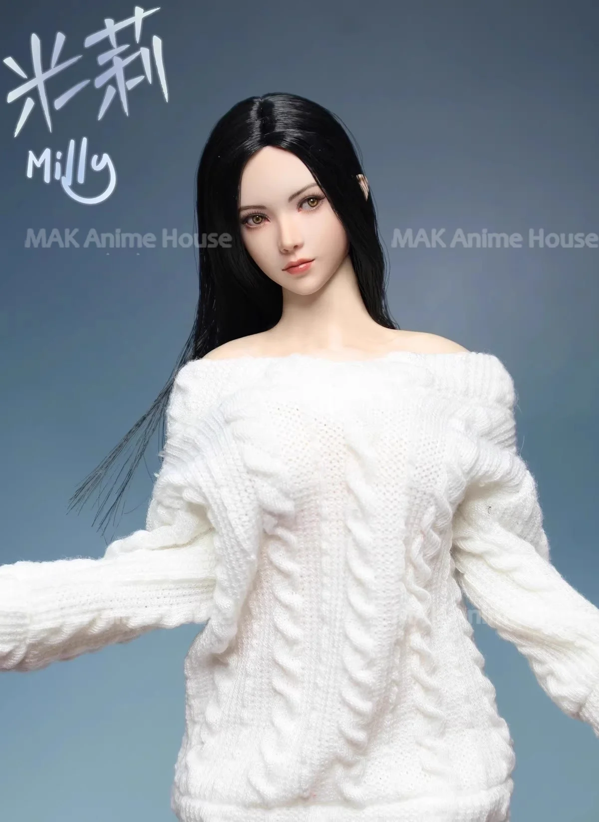 JKTOYS K-007 1/6 Bellezza Asiatica Dolce Milly Occhi Mobile Testa Sculpt Intagliare Misura 12 ''Femmina Soldato Action Figure Corpo