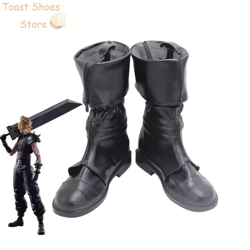 

Game FF7 Final Fantasy VII Cloud Strife Cosplay Shoes Halloween Carnival Boots Cosplay Prop Costume Prop