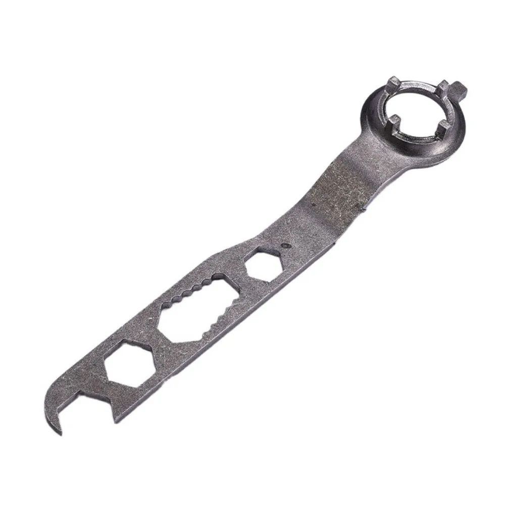 

4 Claw Angle Grinder Wrench Double Headed High Strength Dismantling Wrench Stable Clamping Steel Grinder Flange Nut Wrench